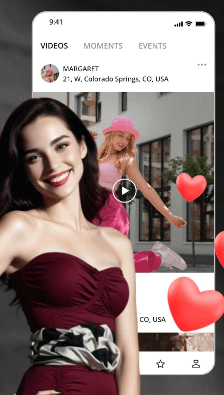 SugarDaddyMeet app profile and messaging interface