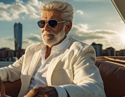 Millionaire Toronto sugar daddy enjoying a skyline view